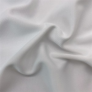 Ọrịre na-ekpo ọkụ 100% polyester knitted micro mesh akwa maka uwe