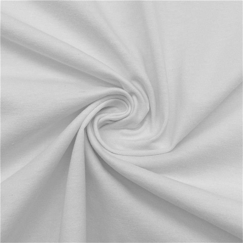 Anti-bakteriell bomull polyester single jersey stoff for aktiv bruk