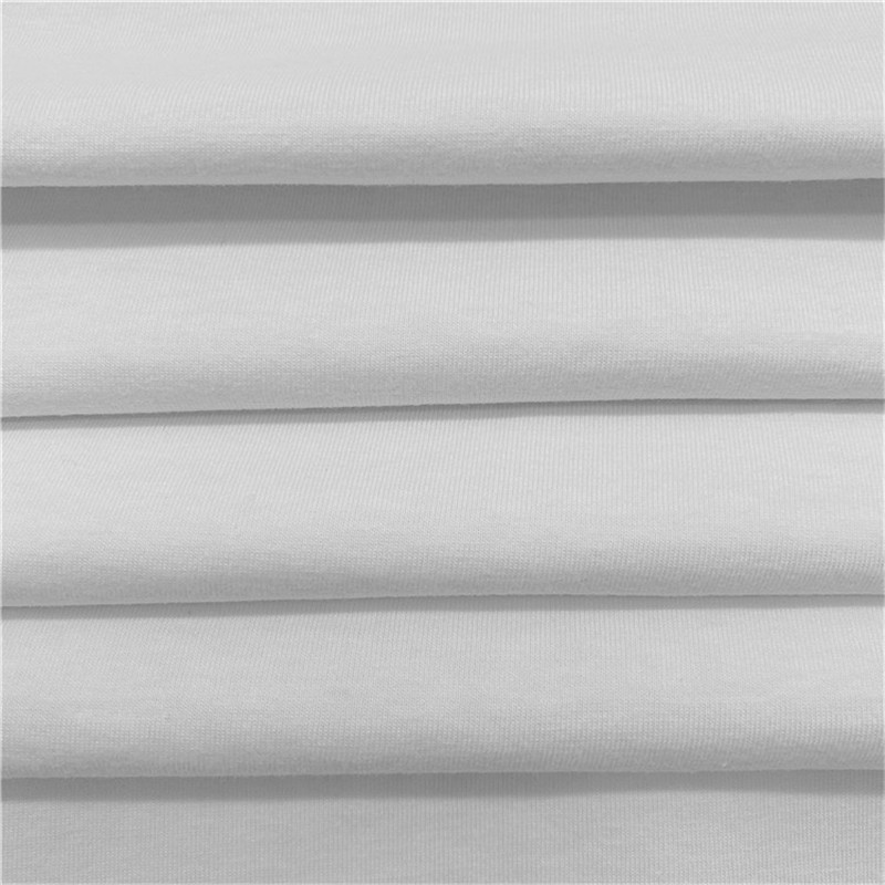 Anti-bacterial cotton polyester single jersey fabric para sa aktibong pagsusuot