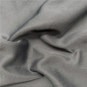 Miljövänlig bomull polyester spandex stretch stickat tyg för plagg