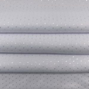 Lite skinnende diamant polyester jacquard strikket stoff for plagg