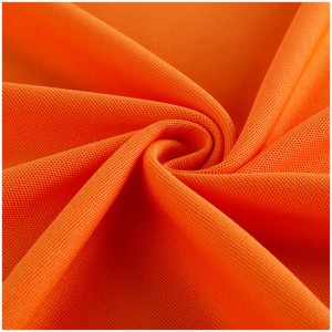 Hurtigtørkende 100 % polyester pikéstrikket stoff for poloskjorte