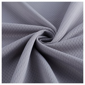 Moisture-wicking polyester football mesh fabric para sa sportswear