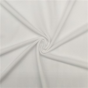 Hot ferkeap polyester spandex jacquard breide stretchstof foar shirts