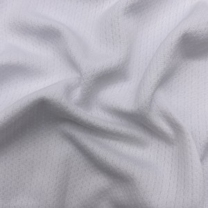 100% Polyester RPET recycled moisture wicking jacquard mesh fabric for sports shirts