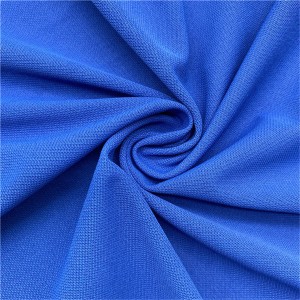 រចនាប័ទ្មម៉ូត polyester spandex pique knitted stretch fabric សម្រាប់អាវប៉ូឡូ