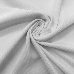 Repreve RPET 95% polyester 5% spandex elastic pique fabric កែច្នៃសម្រាប់សំលៀកបំពាក់