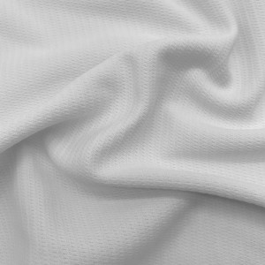Indwangu engu-100% ye-Polyester knitted pique yehembe le-polo
