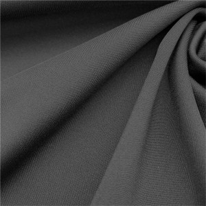 %74 Polyester %26 elastan günlük giyim için fırçalanmış interlok örgü kumaş