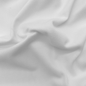 C% Polyester alba simultates subtemine fabricae ad vestimentum