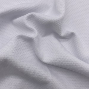 Tecido de malha jacquard respirável elastano de poliéster para roupas esportivas