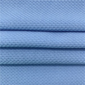 Polyester katoenen mesh stof TC breide stof foar aktive wear