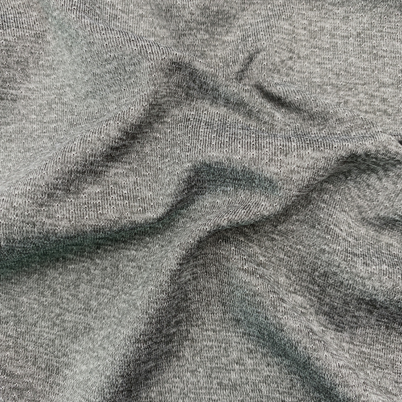 87.8% Polyester 12.2% spandex jacquard kain mesh kanggo t-shirt