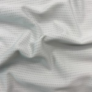 Maille jacquard en polyester et élasthanne pour vêtements de sport