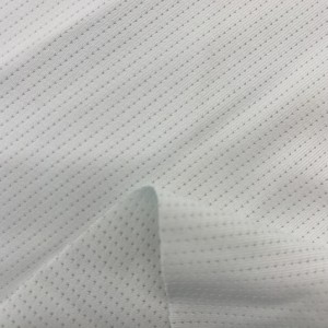 Polyester at spandex jacquard knit fabric para sa sportswear