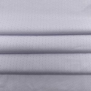 87.8% Polyester និង 12.2% spandex jacquard mesh fabric សម្រាប់អាវកីឡា