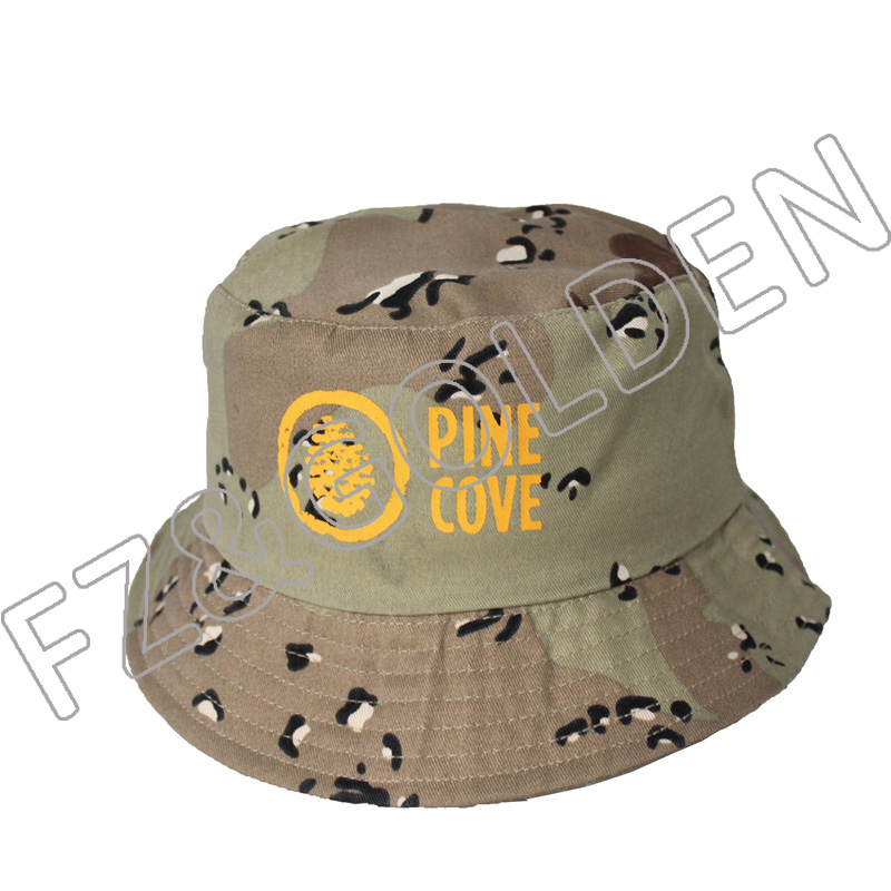 לוגו מותאם אישית בתפזורת Fisherman Bucket Hat