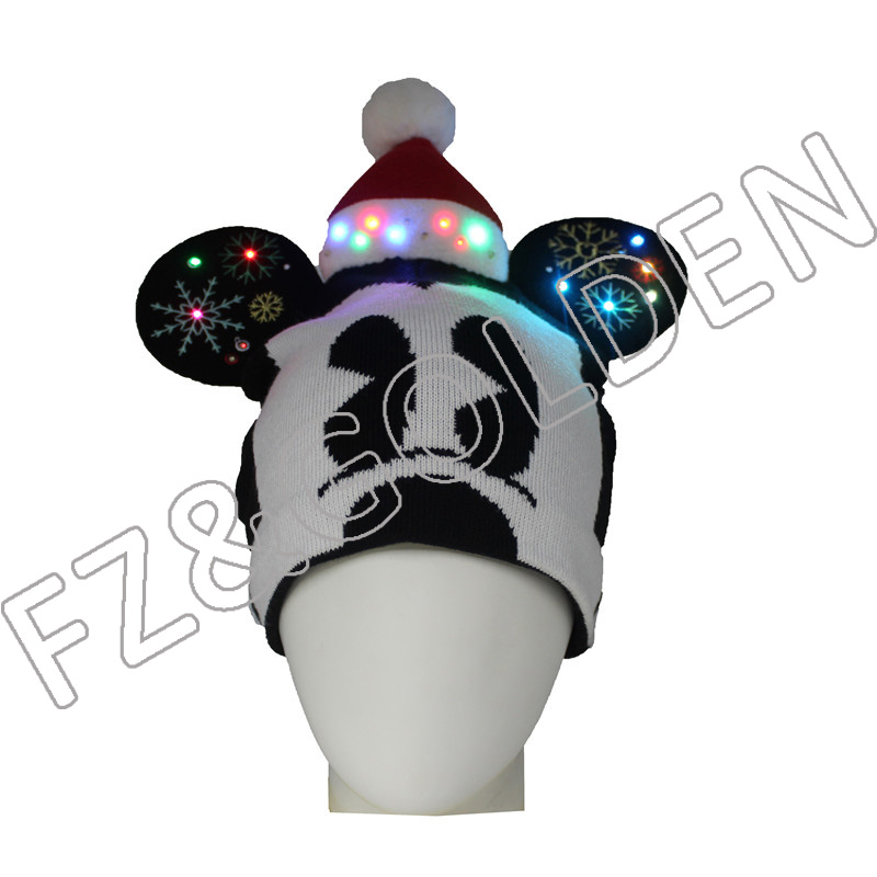 Czapka świąteczna LED z Myszką Miki