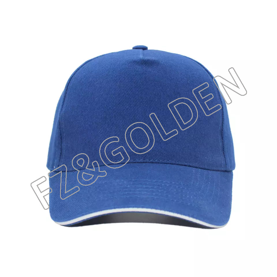 Engroshandel og tilpassede logohatter baseballcaps merker logo Baseballcap Blue
