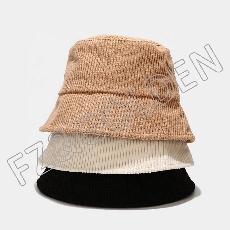 100% Cotton Short Brim Foldable Outdoor Travel Fishing Sun Women Men Corduroy Bucket Hat