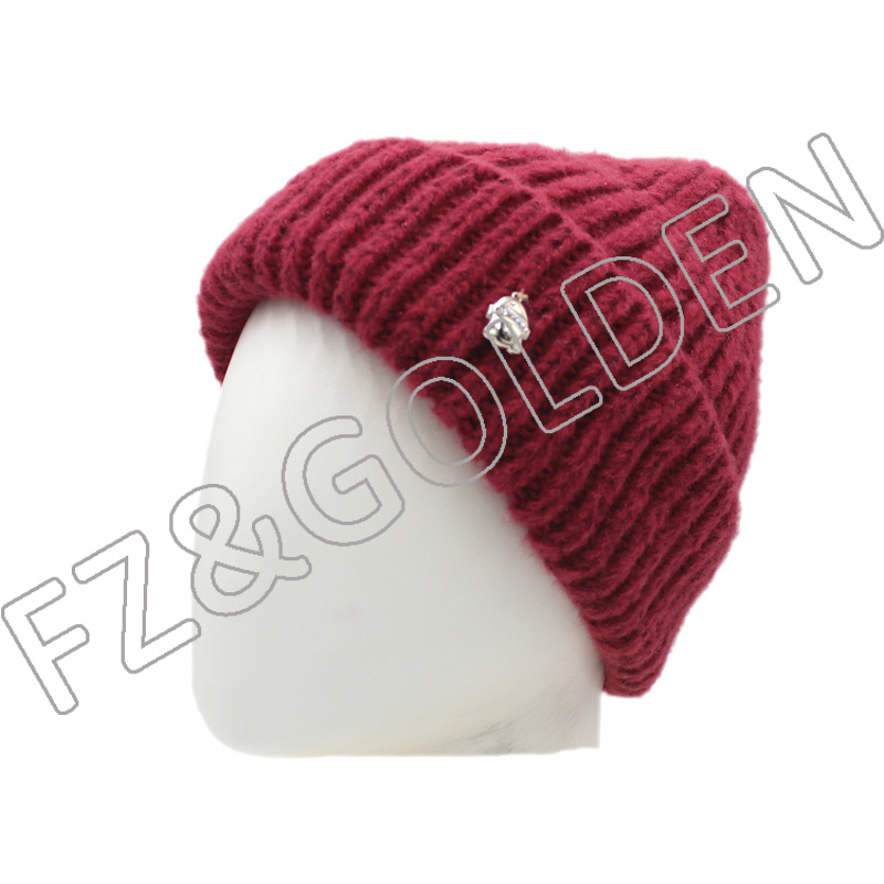 महिलाहरूको लागि नयाँ शैली कस्टम न्यानो शीतकालीन बेनी टोपी