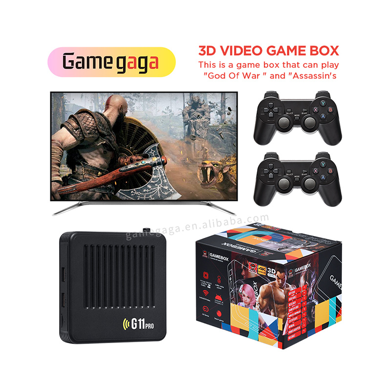 G11 Pro Game Box vaizdo žaidimų konsolė 64/128GB 30000+ žaidimai 4k Family Retro Classic žaidimų konsolės palaikymas TV dėžutė, skirta PSP/DC/N64