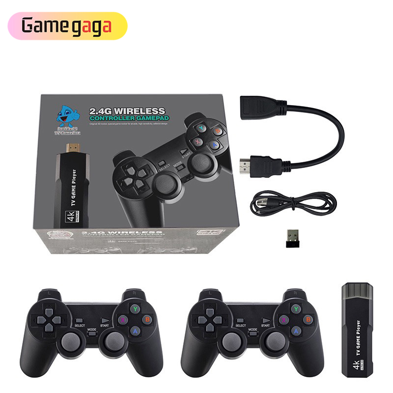 GD10 Pro Game Stick V6 4K 64GB 10000 เกมคอนโซลเกมคลาสสิกย้อนยุคสนับสนุนระบบทีวีคอนโซลวิดีโอเกมสำหรับ PS1/N64