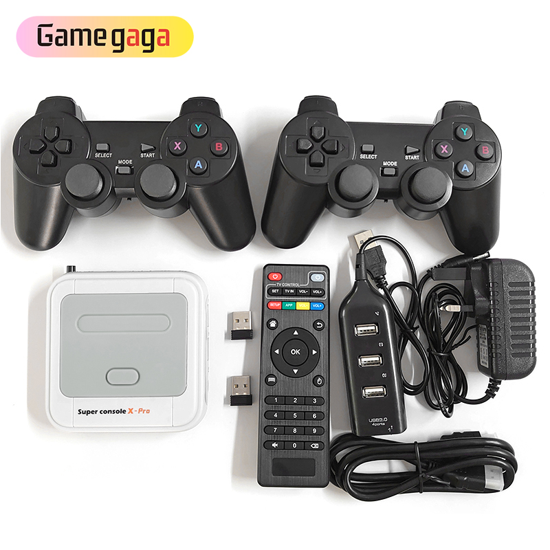 Super Console X Pro 50+ Emulator 50000+ Mga Larong Retro Mini TV Box Video Game Player Para sa PS1/N64/DC