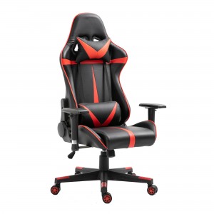 Silla ergonómica de alta calidad para jugadores, silla giratoria de lujo de cuero pu barata para carreras en casa, PC, silla de oficina para juegos