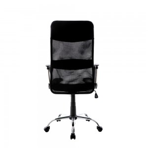 სკამის ლითონის ჩარჩო საზურგე სკამი ყავის სკამის ბადე ნაწილი შავი ალუმინის სკამის ჩარჩო