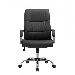 Ekintop moderne lúkse draaiarmstoel ûntwerper manager baas learen kantoarstoel útfierend ergonomyske kantoarstoel