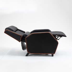 كرسي الألعاب المريح المصنوع من جلد البولي يوريثان مستلق واحد مع مسند للساق