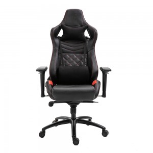 Veleprodaja ergonomske crne kožne ergonomske stolice za kompjuterske igre na veliko s visokim leđima