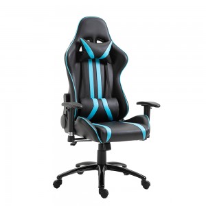 Mūsdienīgs grozāms, regulējams datora spēļu sacīkšu ergonomiskais ādas spēļu krēsls