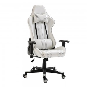 Moderni, ergonomiška aukšta nugara odinė pasukama kompiuterinių žaidėjų lenktynių žaidimų kėdė