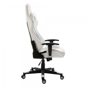 Moderna sedia ergonomica da gioco per computer da corsa con schienale alto in pelle girevole