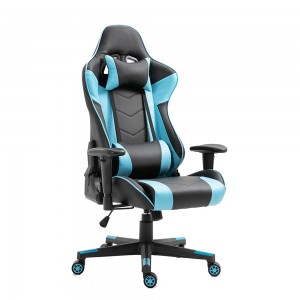 صندلی بازی چرمی ارگونومیک با قابلیت تنظیم ارتفاع چرخشی مدرن
