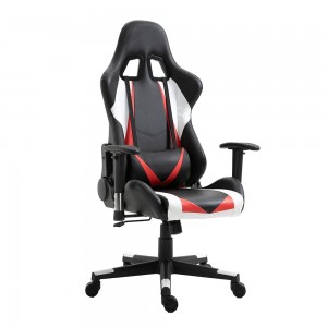 Niaj hnub Swivel Adjustable Racing Ergonomic Tawv Reclining Gaming Chair
