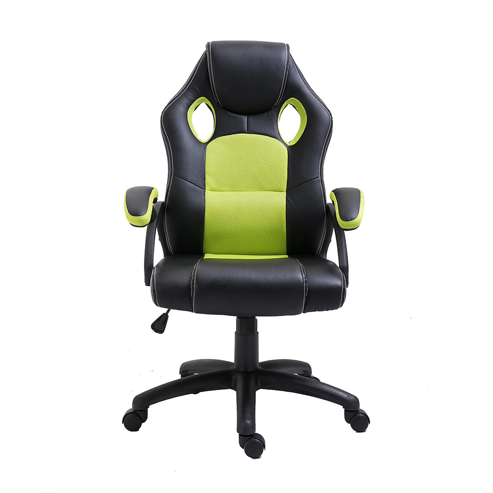 صندلی مخصوص بازی کامپیوتر گیمر رایانه ای مسابقه ای PU چرم چرخشی ارگونومیک پشت بالا تصویر ویژه