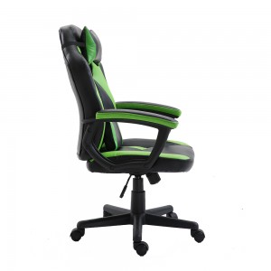 Дешевый стул с высокой спинкой из искусственной кожи для офисных гонок, компьютерных игр, игровых стульев