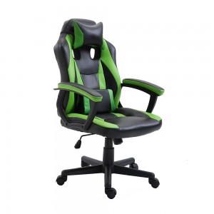 Дешеве крісло з поліуретанової тканини з високою спинкою, поворотною тканиною для офісних змагань