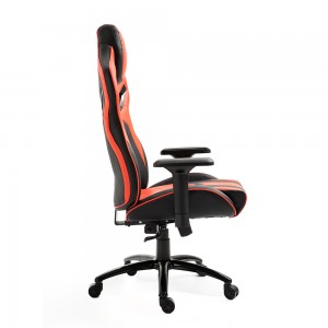 Karrige zyre e lirë moderne prej lëkure sintetike Pu, karrige lojërash, e rregullueshme me mbështetëse krahu për lojëra