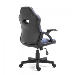Cadeira de escritório de couro plutônio ajustável com encosto alto barato Cadeira de jogos de corrida com apoio de braço para jogadores