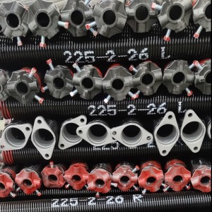 225 inch draad x 2 inch D x torsieveren van elke lengte in rood, rechts en links gewonden paar voor commerciële garagedeur