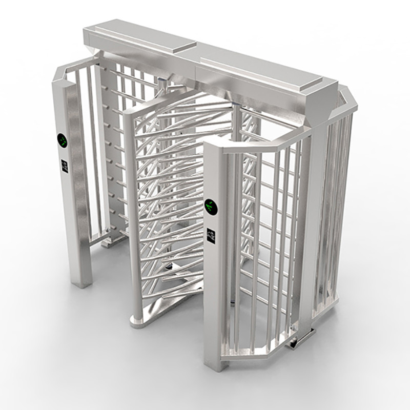 SUS304 Stainless Double Channel Biometric RFID Full Height Turnstile Featured Image