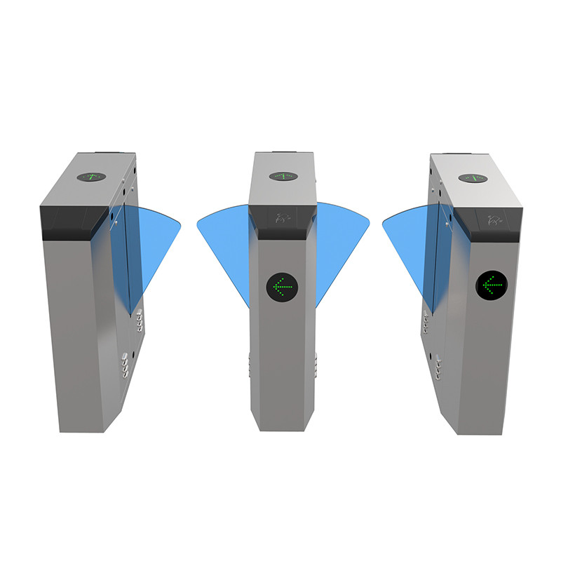 304 Stainless Steel Secure Access Retractable Flap Barrier Turnstile Gate