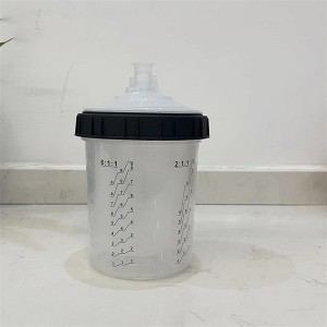 Nyanzvi 600/650ml 125/190mic PPS Plastic Disposable mota Refinish Spray Pfuti Paint Cup