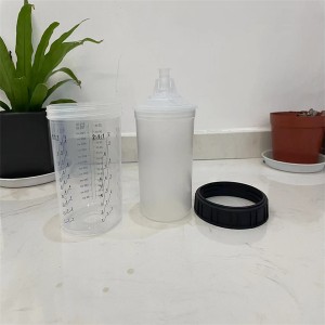 Nyanzvi 600/650ml 125/190mic PPS Plastic Disposable mota Refinish Spray Pfuti Paint Cup
