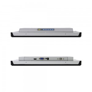Individuelle 27-Zoll-Industrial-Touchscreen-Panel-Monitore mit lüfterlosem Low-Profile-Gehäuse