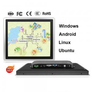 18.5 inch lcd hdmi touchscreen murus mons capacitivus embedded industrialis tactus screen monitores